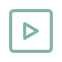 Icono de botón reproducir video